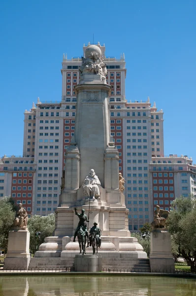 Пам'ятник Miguel de Cervantes — стокове фото