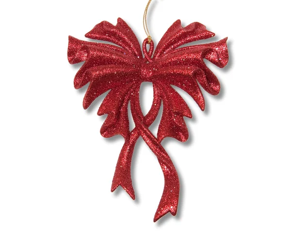 Red Christmas bow — Stock Photo, Image