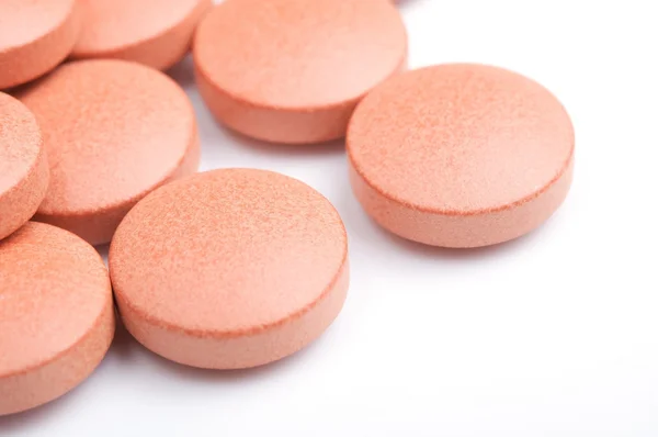 stock image Orange pills close-up