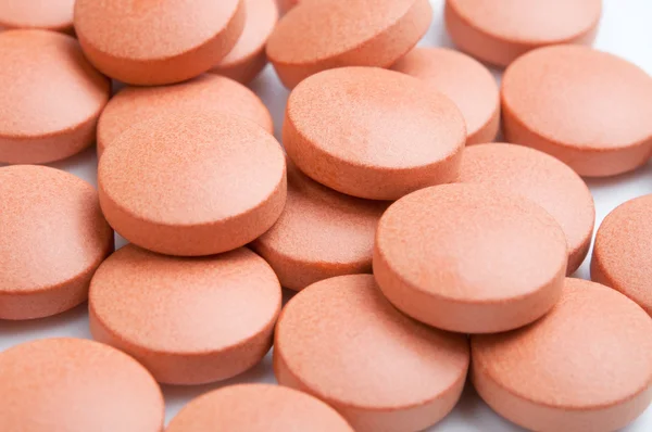 stock image Orange pills close-up