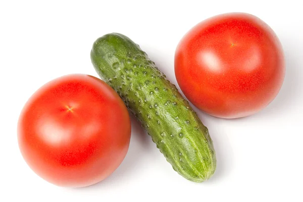Αγγούρι και ντομάτα — Φωτογραφία Αρχείου