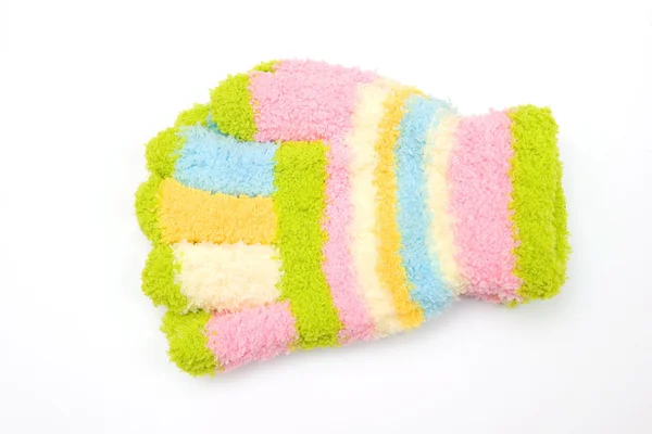 Striped mittens — Stock Photo, Image