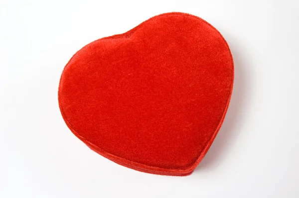 Caja en forma de corazón rojo —  Fotos de Stock