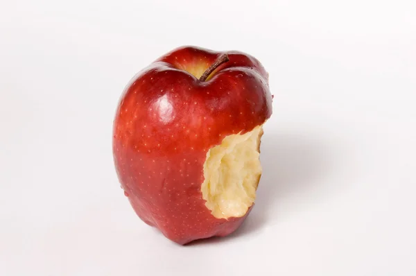 Isırıldı Kırmızı elma — Stok fotoğraf
