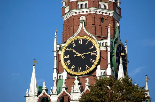 Spasskaya tower kremlin watch — Stock Photo, Image