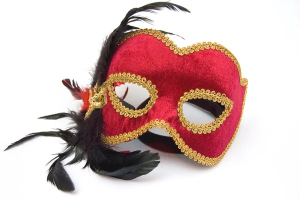 Czerwony karnawał maska — Zdjęcie stockowe