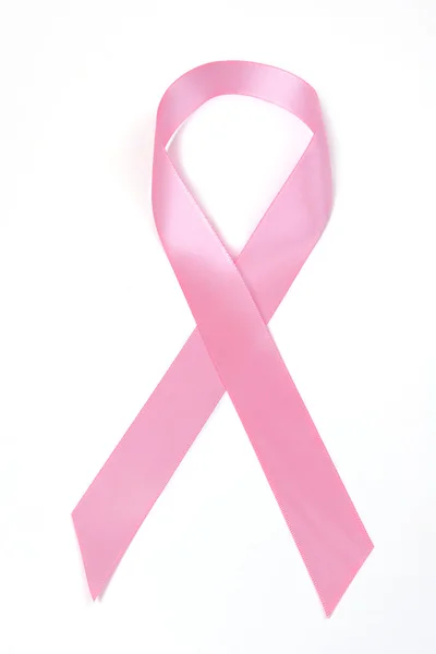 Розовая лента информирования о раке груди Стоковая Картинка
