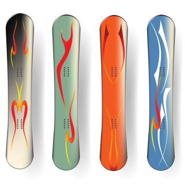 Vector snowboard