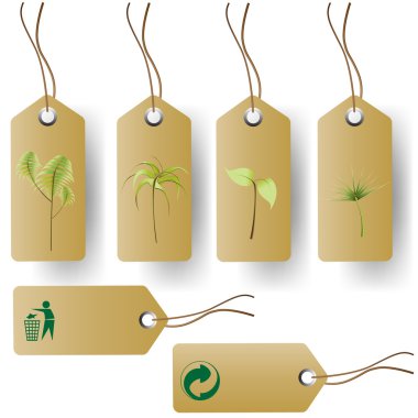 Eco product tags clipart