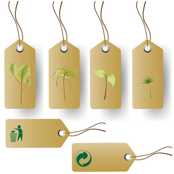 Eco product tags — Stockvector