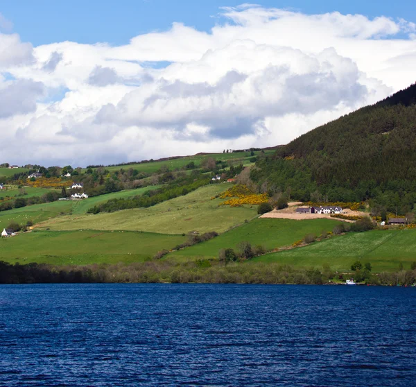 Skottland. Lakeshore landskap — Stockfoto