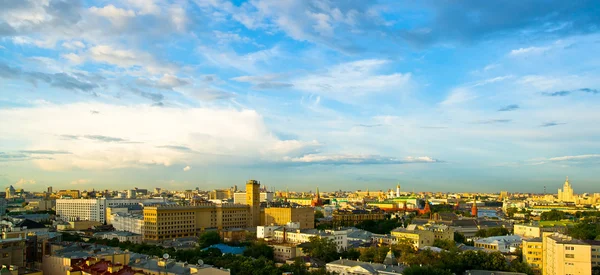 Moskva city center kvällen skyline — Stockfoto