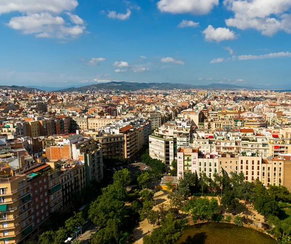 stock image Barcelona cityscape from Sagrada Familia