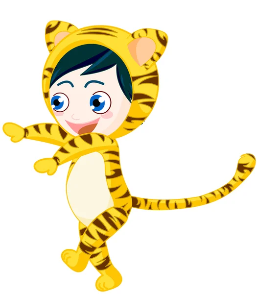 Tiger boy — Stock Photo, Image