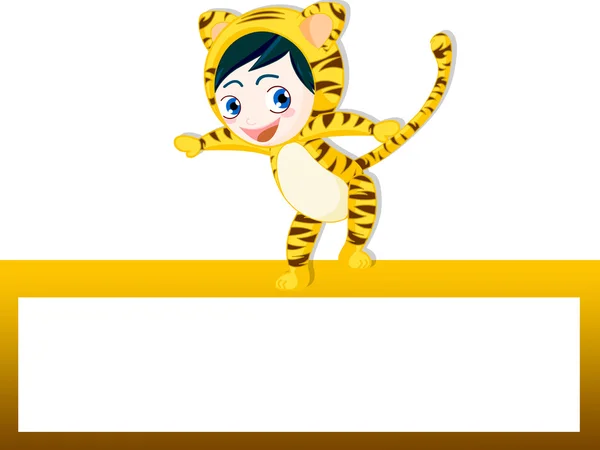 Tiger banner — Stock Photo, Image