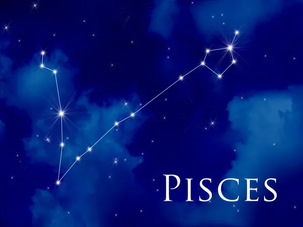 Constelación de Piscis — Foto de Stock