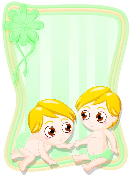 Noworodka bliźniaczki — Zdjęcie stockowe