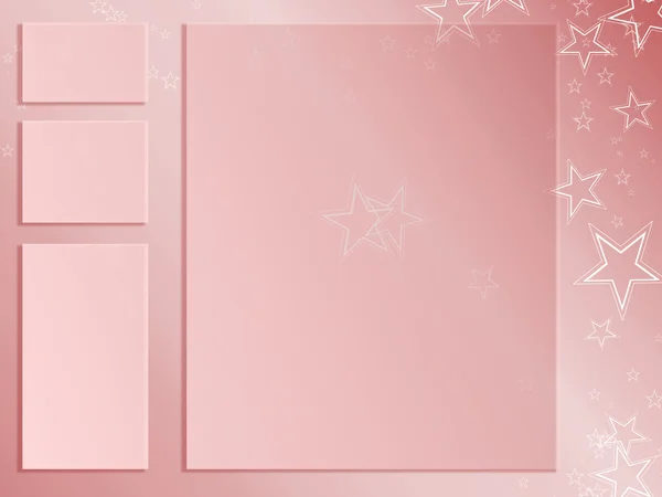 Old pink frame — Stock Photo, Image