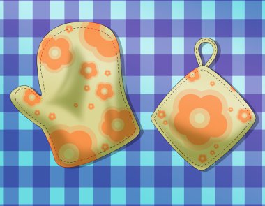 Oven glove clipart