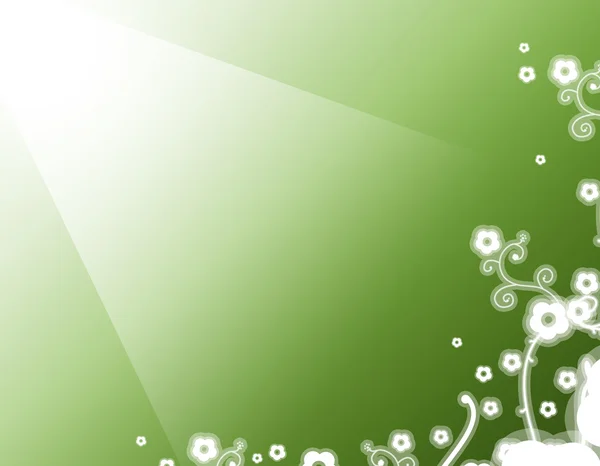 Зеленый цветочный фон Лицензионные Стоковые Изображения