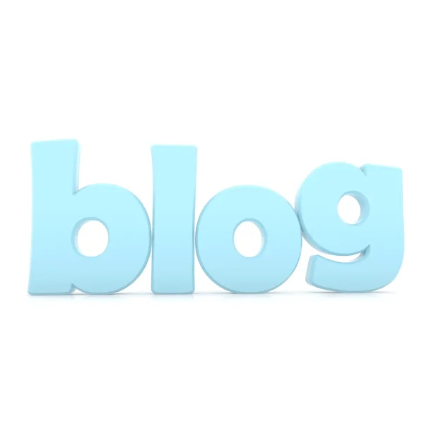 Palavra Blog azul — Fotografia de Stock