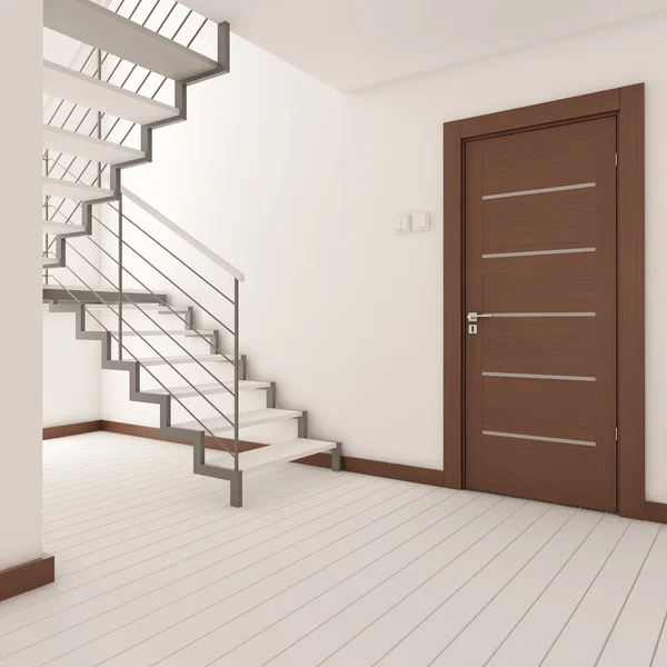 Escadas branco — Fotografia de Stock
