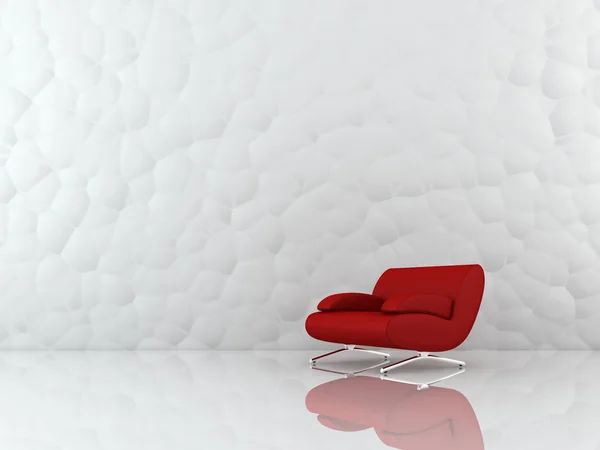 Red sofa — Stock Photo, Image