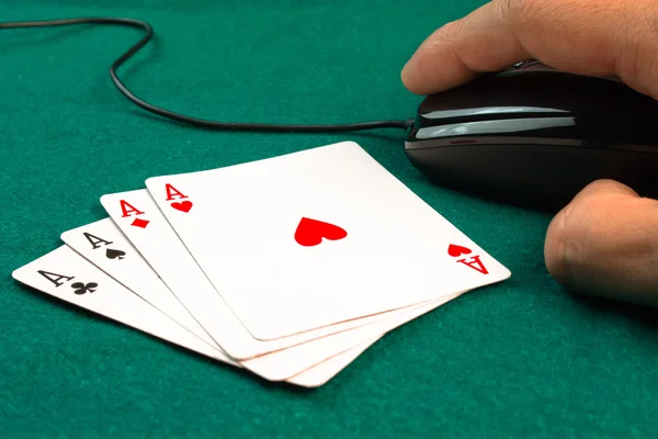 Free poker games online — Stock Photo, Image