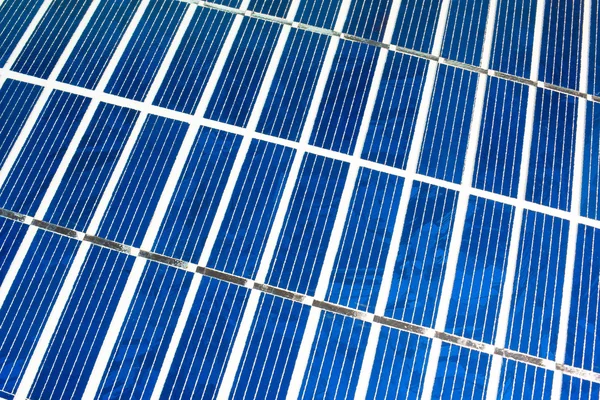 Painel fotovoltaico macro — Fotografia de Stock