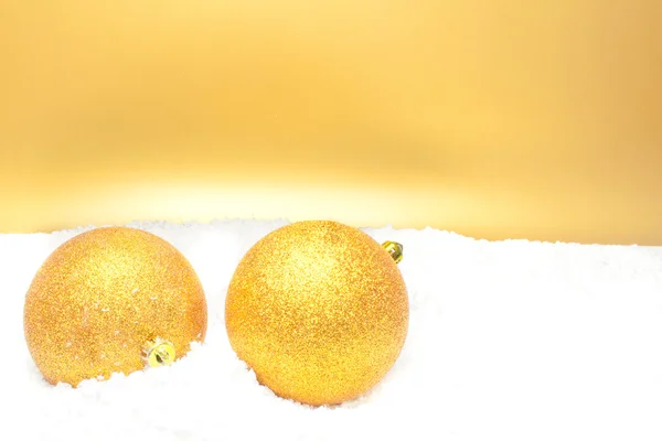 Bolas de Navidad de oro —  Fotos de Stock