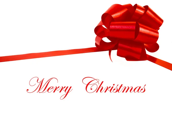 Kırmızı Noel dekorasyonu ile hediye — Stok fotoğraf