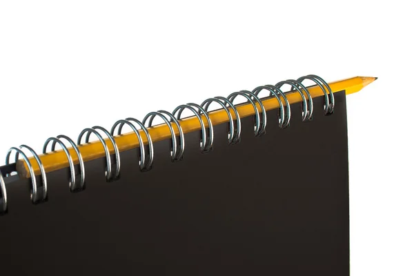 Bleistift im persönlichen Organizer — Stockfoto