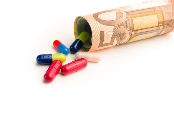 Hohe Kosten für Medikamente — Stockfoto
