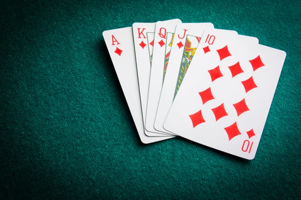 Poker królewski — Zdjęcie stockowe
