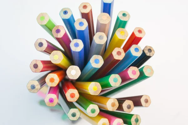Bouquet of colored pencils — Stock Photo, Image