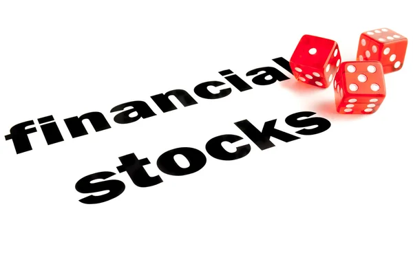 Financial stocks risk — Stock Photo, Image