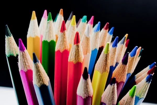 Kytice barevné tužky — Stock fotografie