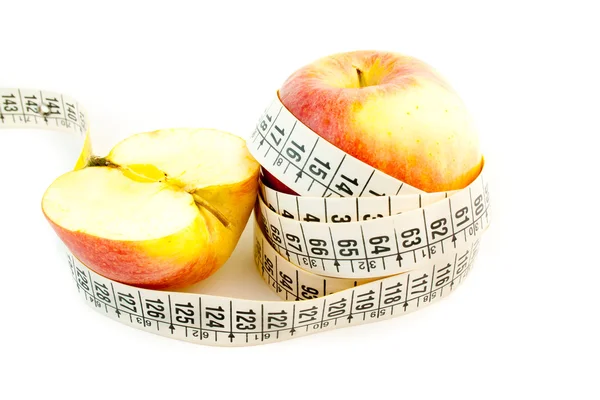 Natürliche Ernährung mit Apfel — Stockfoto