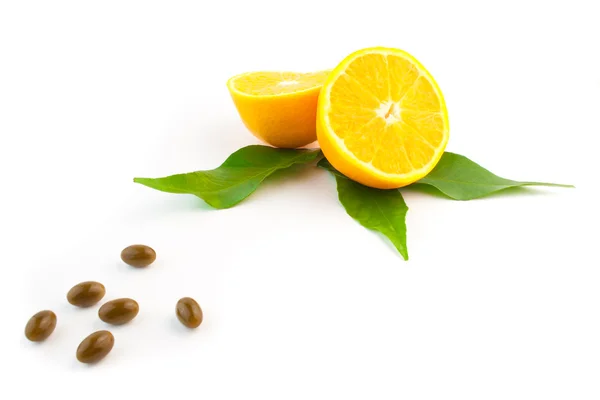 Naturlig vård med apelsin — Stockfoto