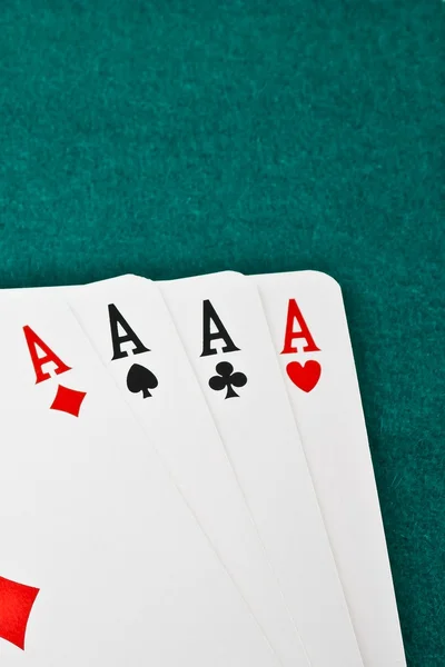 Winnende pokerhand — Stockfoto