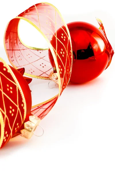 Rode Kerstdecoratie — Stockfoto