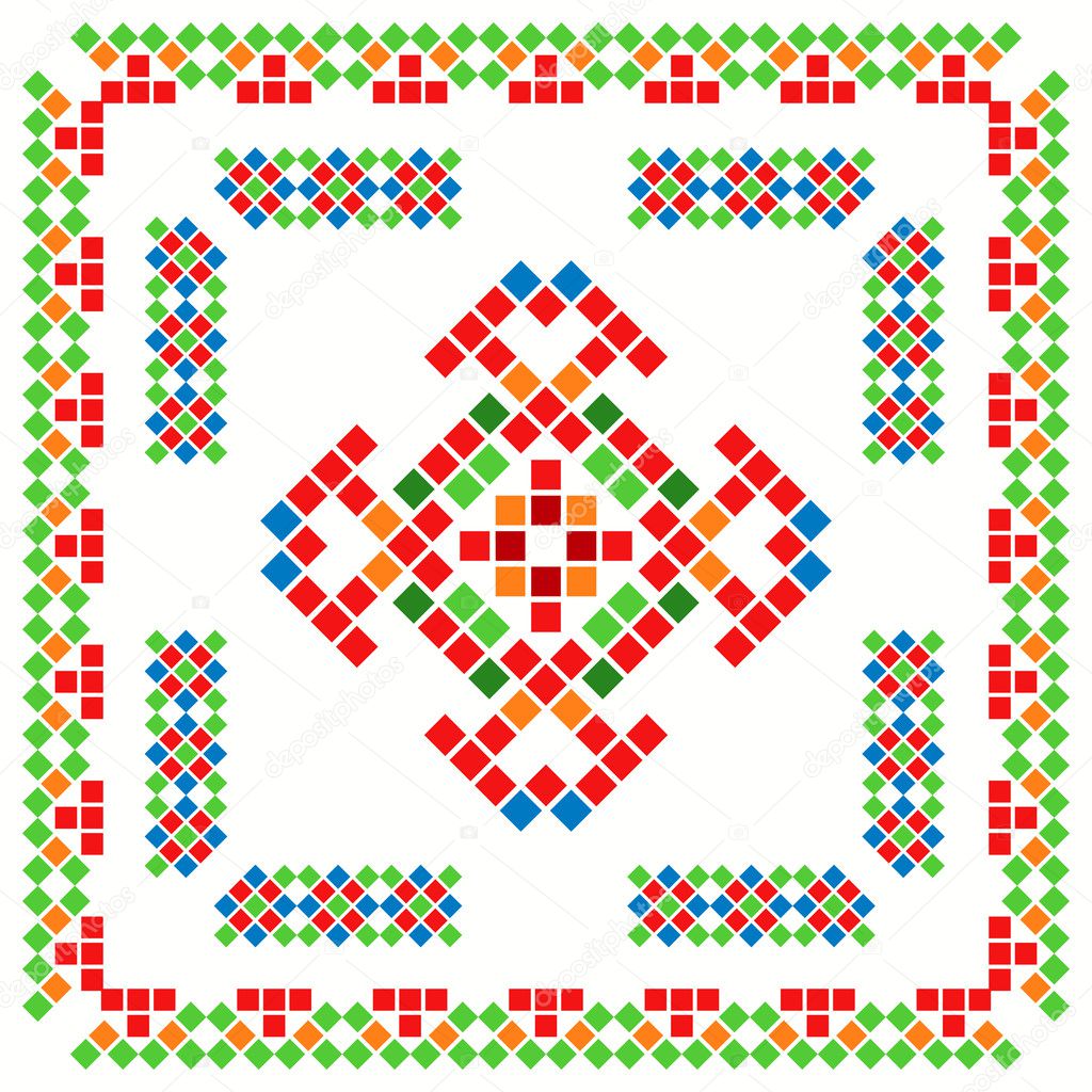 Traditional Mexican ornaments set — Stock Vector © kaludov #6749844