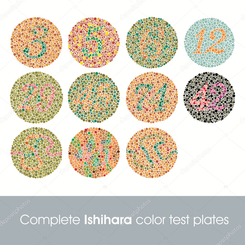 Complete Ishihara Color Test Plates