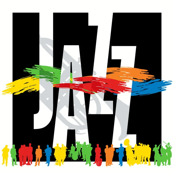 Джазовий нічний плакат Шаблон — стоковий вектор