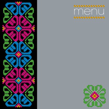 Mexican Menu Cover Design clipart