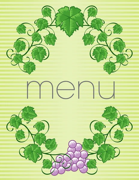 Design de couverture de menu Vintage — Image vectorielle