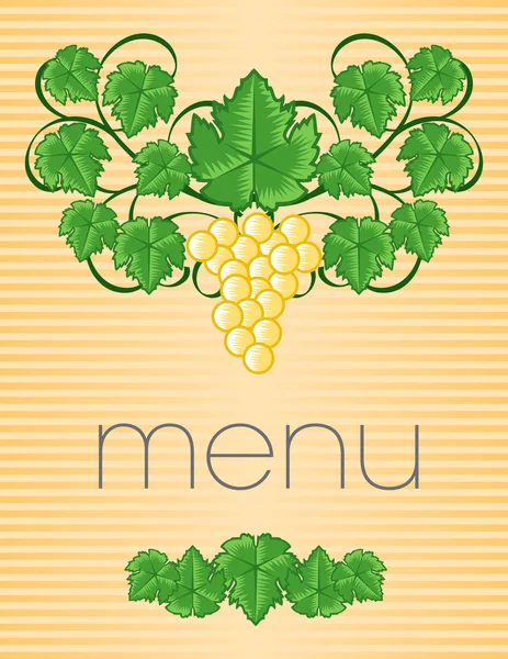 Vintage menu cover ontwerp — Stockvector
