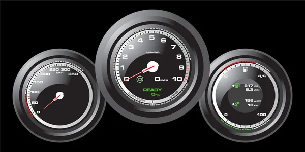 Racing Car Speedometer — Stock Vector