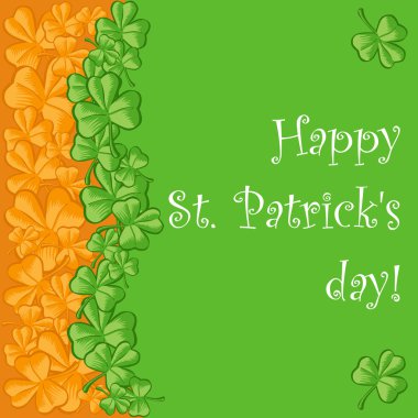 St. Patrick's day greeting card clipart