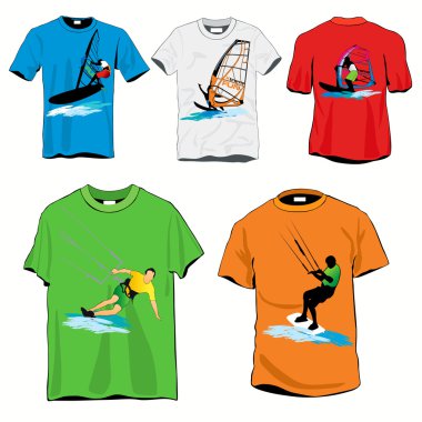 sörfçü t-shirt seti